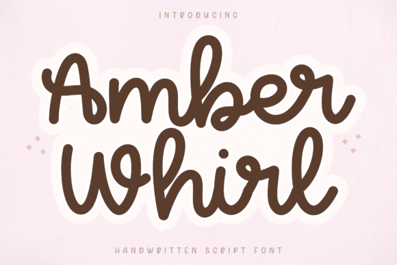 Amber Whirl: A Versatile Handwritten Script Font for Modern Design