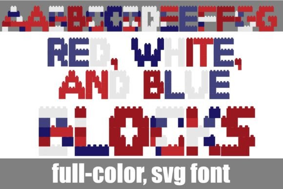 Brick It Up: Red, White, and Blue Blocks