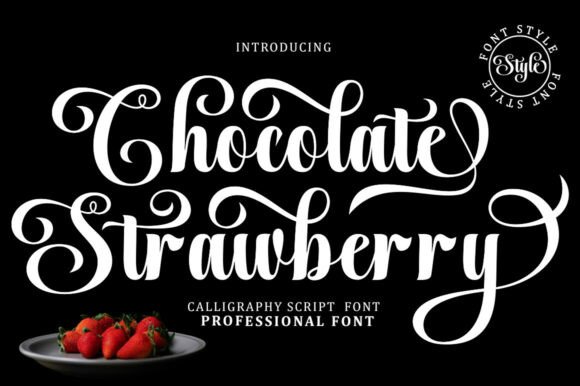 Chocolate Strawberry: A Versatile Calligraphy Font for Creative Expression