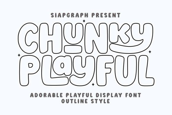 Chunky Playful Outline: A Fun Font for Creative Expression
