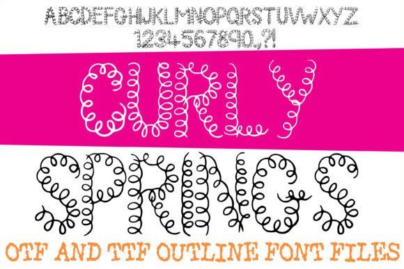 Curly Springs: A Font That Bounces with Personality