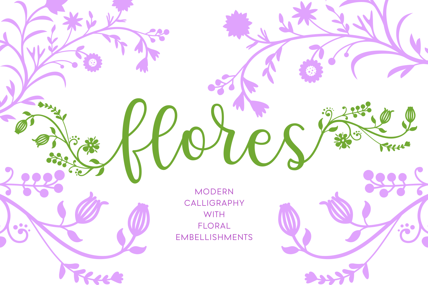 Exploring the Artistry of Flores: A Modern Calligraphy Font for Creative Expression