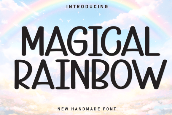 Magical Rainbow Font: A Sweet Touch for Every Design
