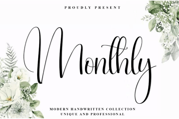 Monthly: A Handwritten Script Font That Elevates Design