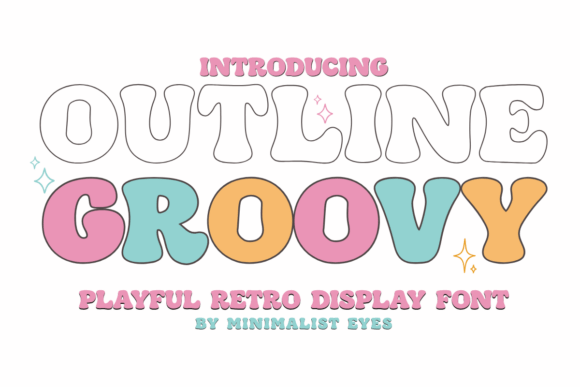 Outline Groovy: A Retro 70s Font for Modern Creativity