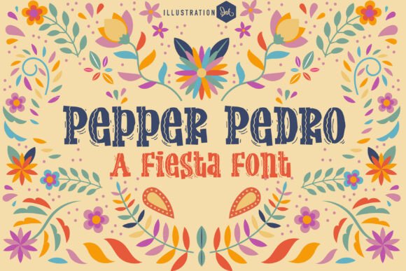Pepper Pedro: A Zestful Display Typeface for Bold and Botanical Designs