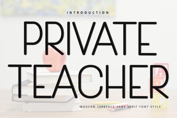 Private Teacher: A Festive Font for Holiday Creativity
