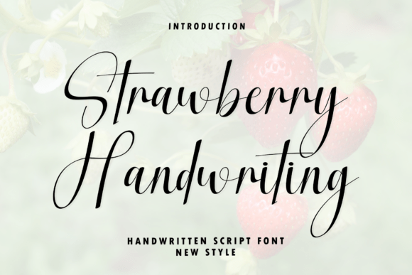 Strawberry Handwriting: A Modern Script for Sophisticated Design