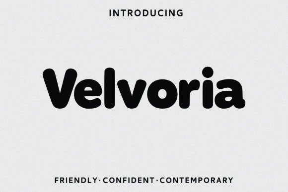 Velvoria: A Bold and Playful Display Font for Modern Design